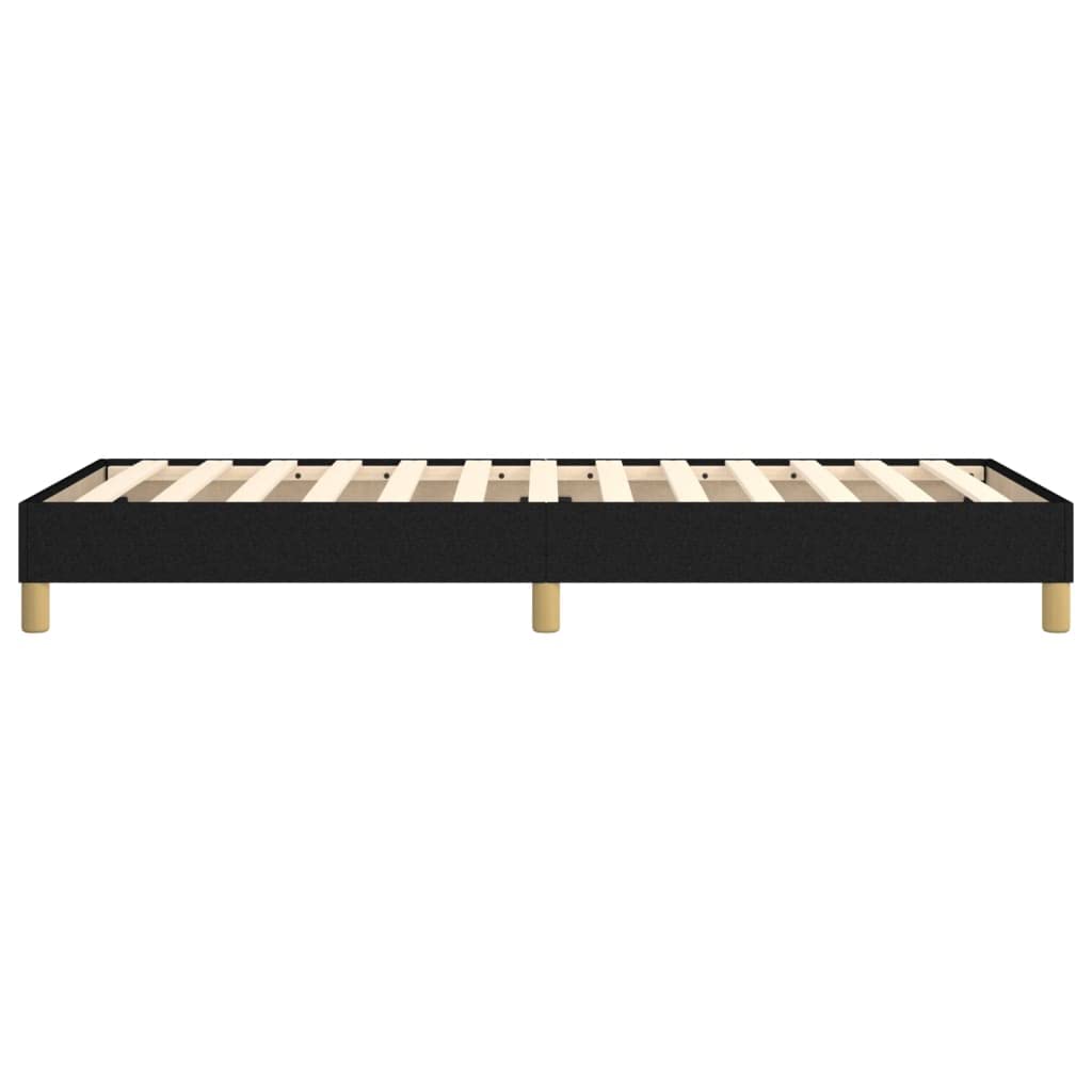 vidaXL Estructura de Cama con somier Tela Negro 90x190 cm