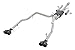 Rough Country Dual Exhaust (fits) 2019-2020 Chevy Silverado GMC Sierra 1500 | 5.3L | Stainless Steel | Black | 96011