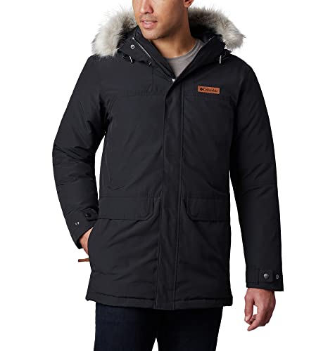 Columbia Marquam Peak Parka Winterjacke für Herren, Schwarz