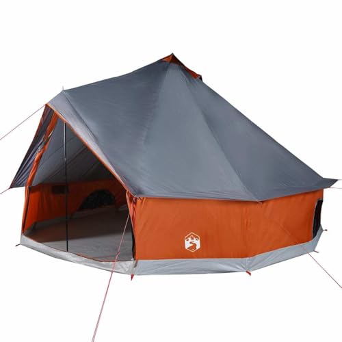 vidaXL Tipi Familienzelt 8 Personen, Campingzelt mit E-Anschluss,...