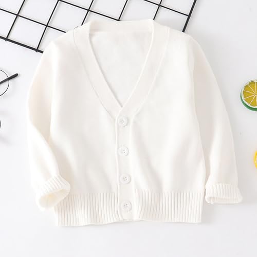 Girls and Toddlers Cardigan Sweater Fall Clothes Kids Knit Tops Coat Girls Button Front Sweater Outerwear Solid Soft2