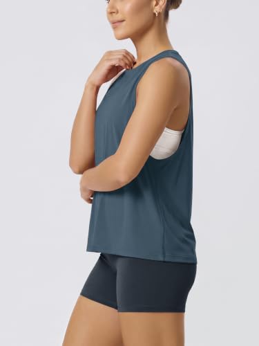Image of ODODOS 3-Pack Loose Tank Tops for Women Sleeveless Gym Athletic Workout Tops Yoga Shirts