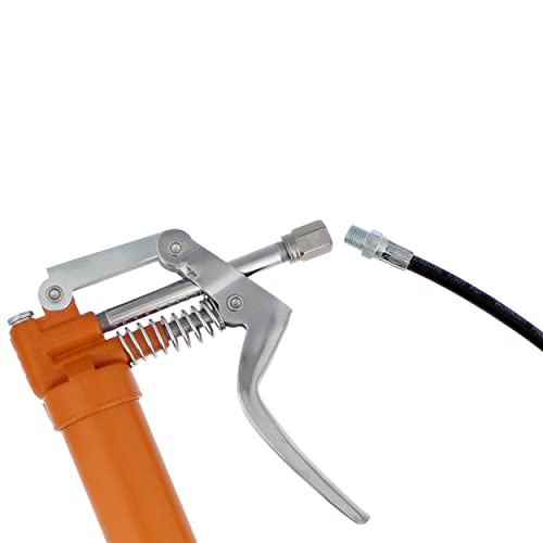 Abn Pistol Grip Grease Gun Kit - 2900 Psi Manual Grease Gun Tips Kit With 3Oz Lithium Grease And Lube Gun Tip Adapters #TOP5