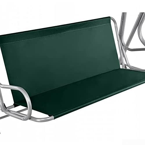 Vilgftyiet Funda de repuesto para asiento de columpio, resistente al agua, tela Oxford 600D, funda para silla de columpio de jardín, para exteriores, apta para columpio de 2 y 3 plazas, 115 cm x 48 cm