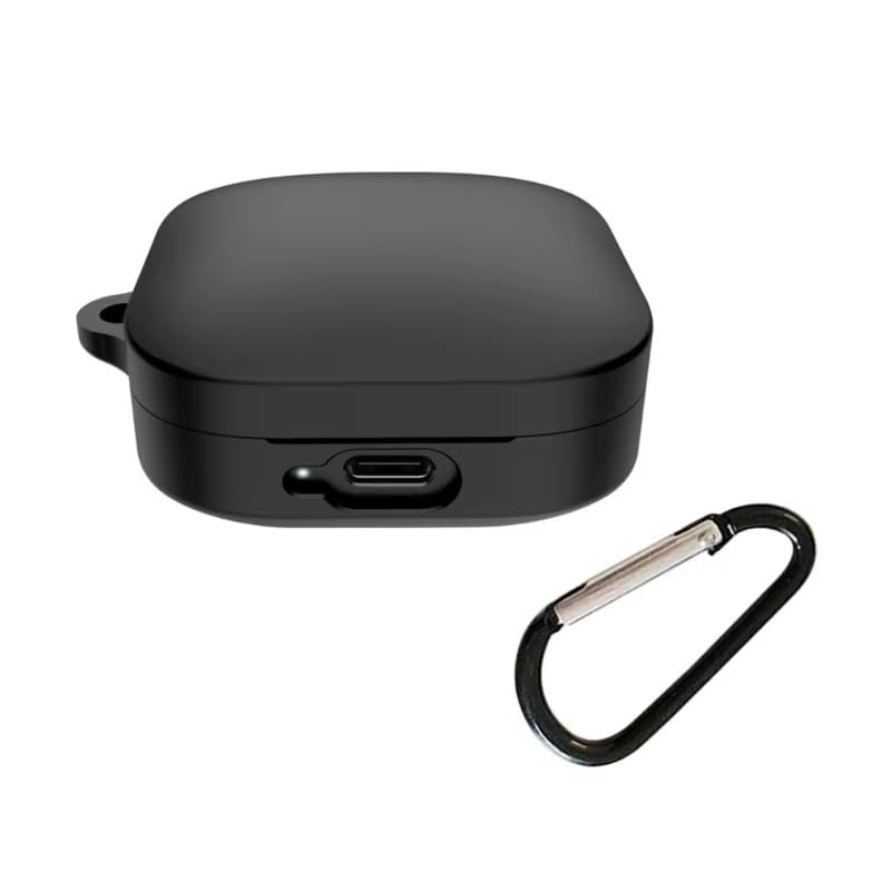 Colorcase Front & Back Full Protection Silicon Case Cover for Redmi Buds 6 Active – (Black) (Earbuds Not Included)