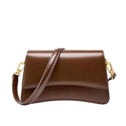 Sac à bandoulière vintage en cuir pour femme avec multipoches