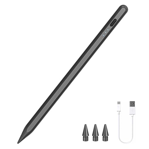 Stylus Pen for iPad - 3rd Gen & 3X Fast Charging Apple Pencil Tilt Sensitivity Palm Rejection, Compatible with Apple iPad Pro/Air/mini (2018-2025 Models)