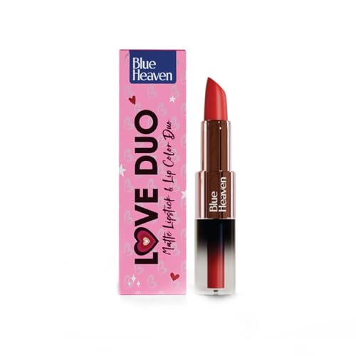 Image of Blue Heaven 2 in 1 Festive Lipstick | Dual Shade | Ultra Lightweight Soft Matte Finish | Long Stay Comfort Wear Lipsticks for Women |C1| 4gm