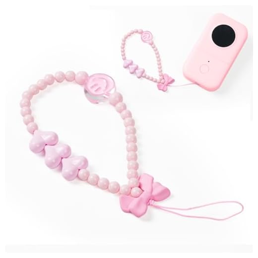 Phomemo D30 Lanyard - Pink Heart-Shaped Hand Rope, Easy to Grip for Secure Handling, Anti-Drop Protection, Decorative Accessory for D30 Mini Bluetooth Label Printer (Lanyard Only)