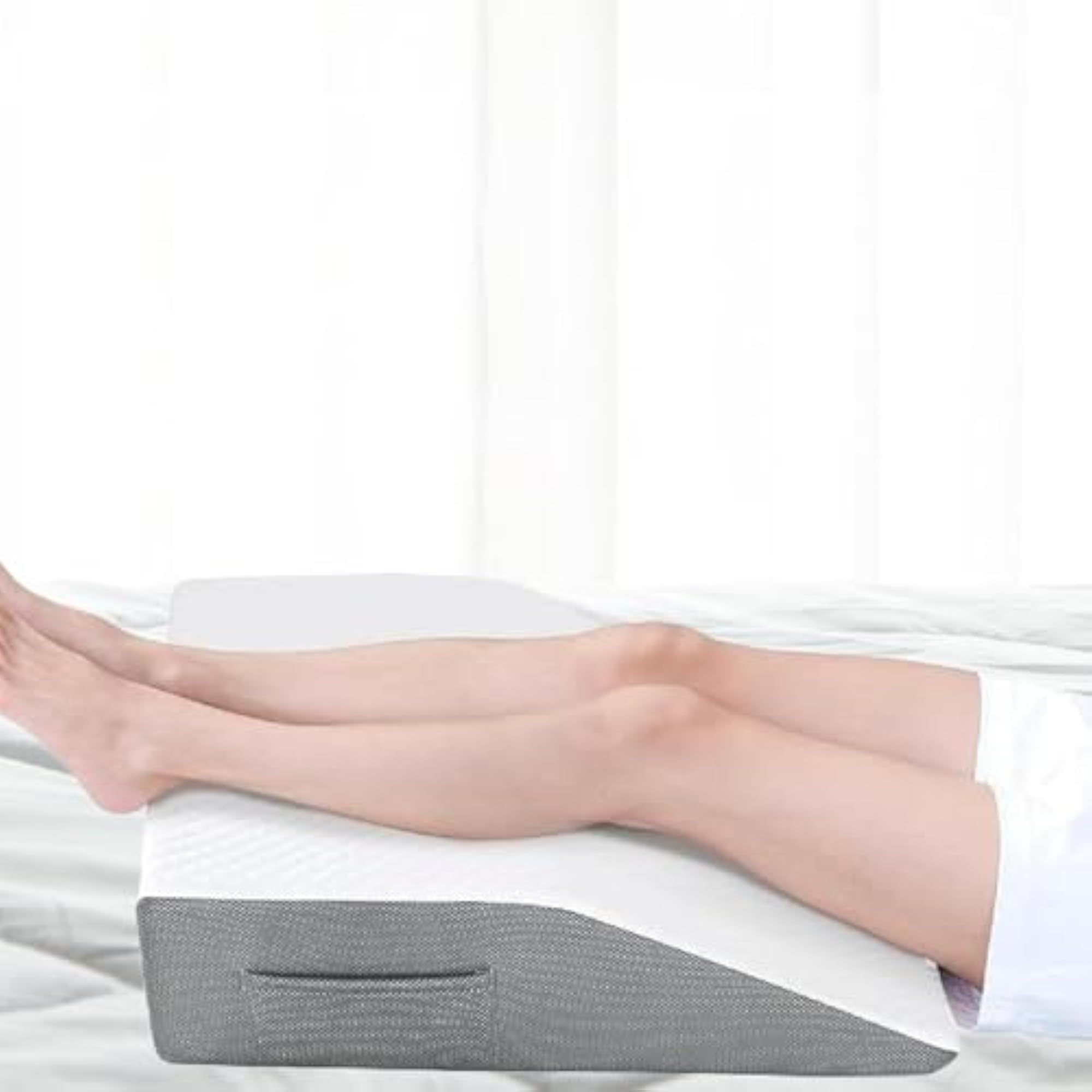 Bed Wedge Pillow for Knee/Hip/Ankles, Nonslip Elevating Pillow