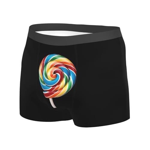lollipop print Men's Boxer Briefs,men's Underwear,gifts for men,Comfortable, breathable and soft2