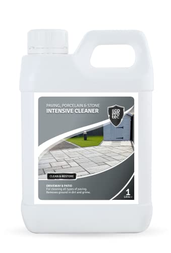 ECOPROTEC Intensive Cleaner for Paving Porcelain & Stone A cleaner for all types of paving to help remove Oil Grease Dirt and grime (1Litre)