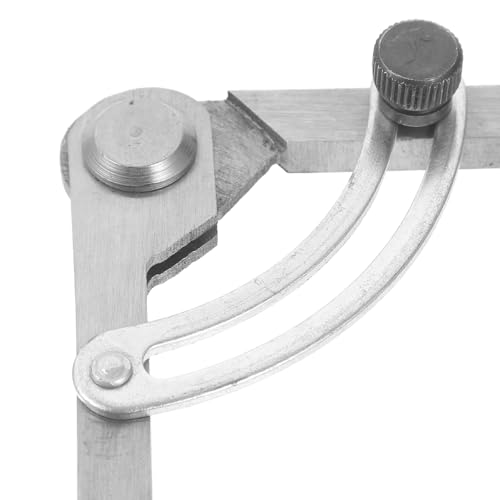 DIYEAH Medidor Espaçamento Artesanato Em Couro Mola Com Trava Divisor Aço Ferramenta Rotativa Linha