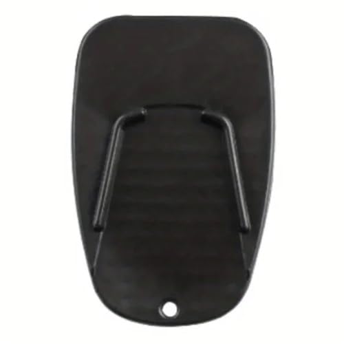 Béquille latérale de moto noire avec plaque de support universelle pour rechange