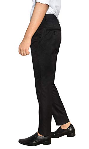 Image of KUNDAN Slim Fit Men Polyester Viscose Blend Trousers