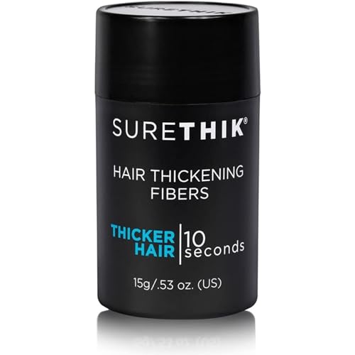 SURETHIK Building Hair Fibers to conceal thinning hair, Instantly Fuller Looking Hair for Men & Women, Auburn, 15g
