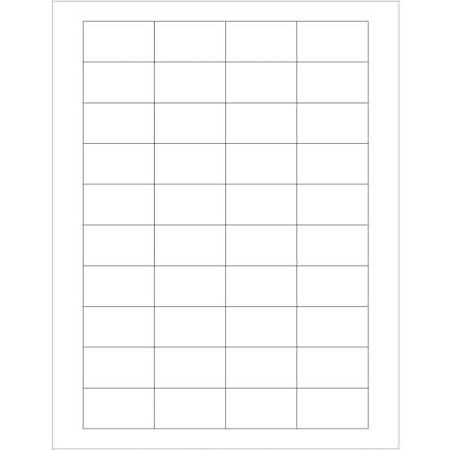 1.75 x 1 in. White Rectangle Laser Labels - Pack of 4000