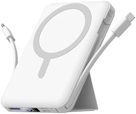 Power Bank AOGUERBE 10000mAh Con Ricarica Wireless Magnetica - PD 22.5W Per IPhone 12-16, Display LED - Foto 8