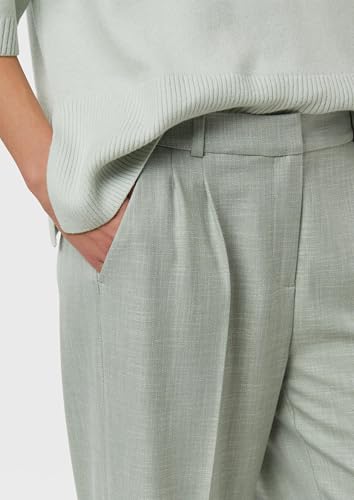 Pantalon plissé à la taille Comma 2176846 vêtement fluide élégant femmes 52