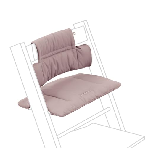 Image of Stokke Tripp Trapp Classic Cushion 2, Heather Mauve - Pair with Tripp Trapp Chair or High Chair for Support & Comfort - Machine Washable