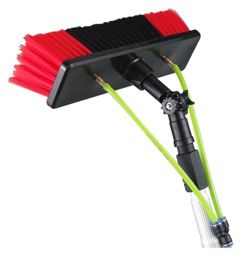 Kit de nettoyage de vitres extérieures avec perche télescopique de 6m et brosse