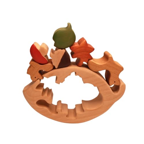 CRAFT BIRD WOOD 木製パズル ゆらゆら葉っぱとこりすのお散歩 5種 秋