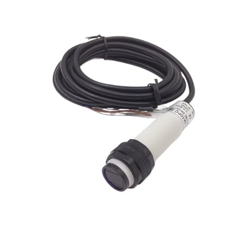 YYAZXSIQ M18 Diffuse Type Photoelectric Switch M18 PNP NO+NC Wires Open Infrared Photocell Sensor with Mirror Reflector Distance 10CM