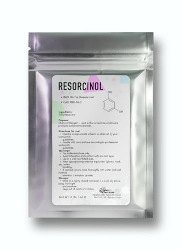 Pure Resorcinol Cosmetic Grade - 2 Oz / 56 g - Organic Resorcinol Powder - Chemical Ingredients In DIY Cosmetics, Personal Care and Beauty Formulations for Skin Care