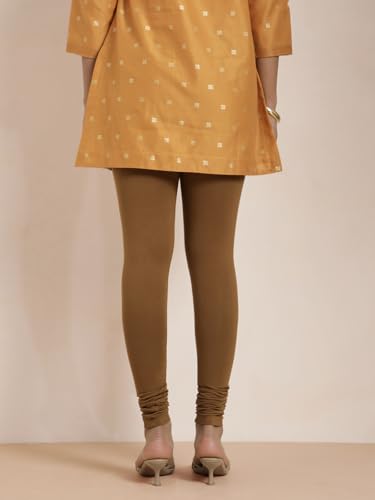 Image of TWIN BIRDS Tailored Cut and Classic Fit Super Stretchable Elastane Fabric Churidar Leggings for Women