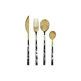 CUBERTERIA SET 16 INOX 2X1,2X22,5 2MM SIMIL MARMOL