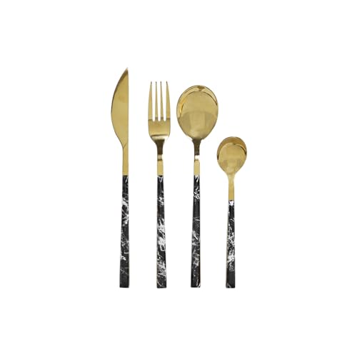 CUBERTERIA SET 16 INOX 2X1,2X22,5 2MM SIMIL MARMOL