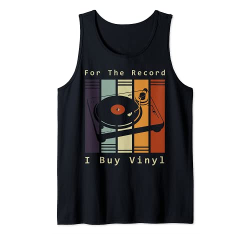 Para el disco, compro Disco de vinilo Gráfico de reproductor Camiseta sin Mangas