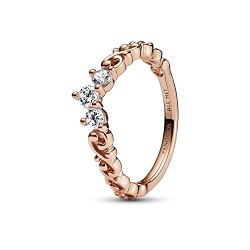 PANDORA Moments 182232C01-52 Anello Tiara Reale