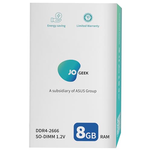 Image of ASUS JOGEEK 8GB DDR4 3200 MT /s, SO-DIMM Memory, High-Speed Performance, Low Voltage Requirement - 10 Year Warranty