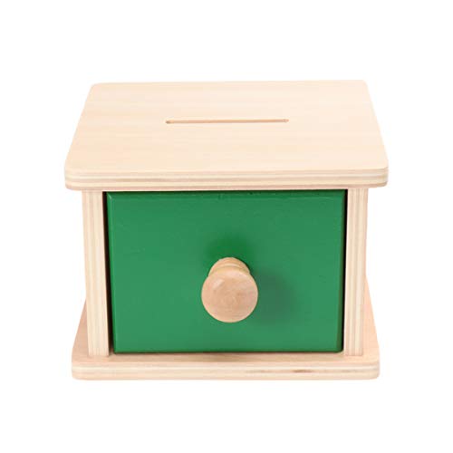 TOYANDONA 1 Pieza Montessori Caja de Monedas Infantil para Niños Juguetes Educativos para Niños Pequeños Ejercicio...