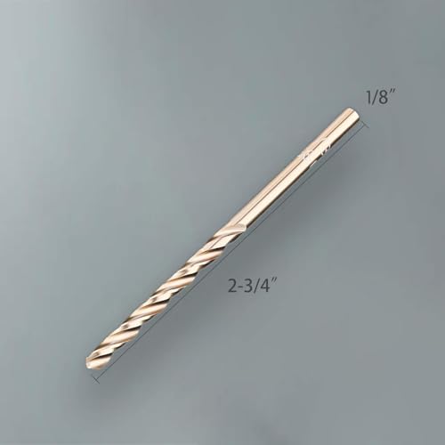 Lichamp CDB-A01018 1/8 Inch Hss Cobalt Drill Bits 10Pcs With Three Flute For Hard Metal, Hardened Stainless Steel And Cast Iron thumb #2