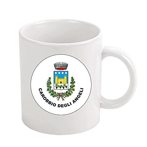 MUG . EMBLEM ARMORIALE CAROBBIO DEGLI ANGELI BERGAMO ITALY