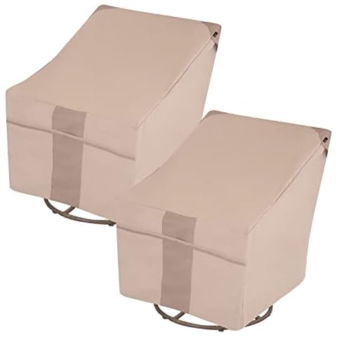 Modern Leisure® Monterey Patio Swivel Lounge Chair Cover, 2-Pack, 37.5" L x 39.25" W x 38.5" H, Beige Cover