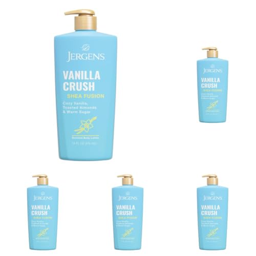 Image of Jergens Shea Fusion Vanilla Crush Body Lotion, Dry Skin, 14 Fl Oz (Pack of 5)