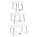 HABITMOBEL Mesa Comedor Extensible de 120 a (160 a 200) x 120 cm (3 Medidas en 1)