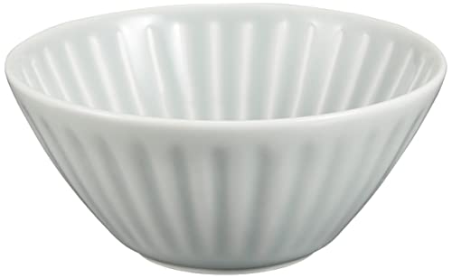 ????(Saikaitoki) Hasami Ware 10140 Flower Fluffy Small Bowl, Small, Gray, Approx. 3.9 inches (10 cm), Microwave and Dishwasher Safe, Made in Japan