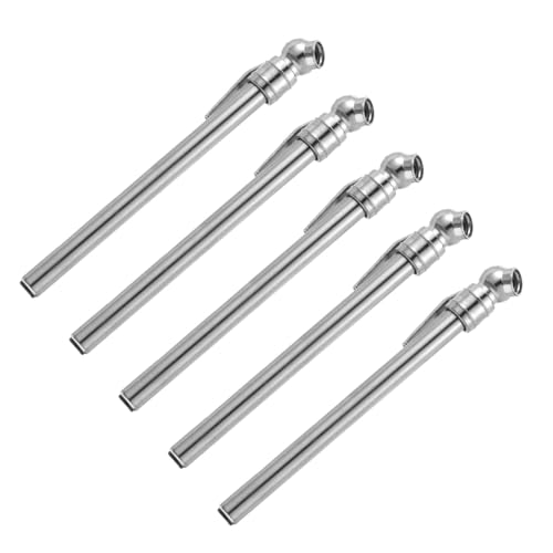 FELTECHELECTR Penna per la Pressione Pneumatici Auto Portatile 5 Pezzi Manometro Compatto per Auto Suv Bicicletta Strumento Resistente per Misurazione Precisa Pressione Pneumatici Kit Forniture