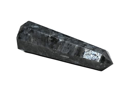 Image of Crystal Heaven Larvikite Crystal Tower Obelisk Point For Chakra, Healing And Balancing - Aaa Grade Original Certified Gemstone Agate For Reiki Meditation Yoga Spiritual (3-4 Inches)