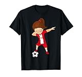 Peru 2018 Football Shirt, Dabbing Soccer Girl Jersey