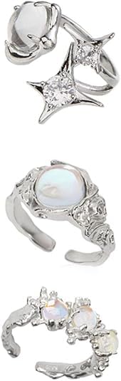 3 PCS Ring for Men Set, Personalized Aesthetic Rings for Man, Niche Design Fashion Jewellery for Daily Wear Accessories-image-18