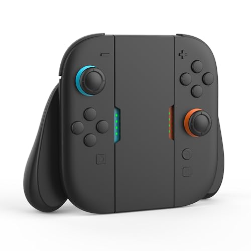ZMBESUP Joy-Con Grip for Nintendo Switch 2, Ergonomic Comfort Grips - Standard Controller Holder for Handheld Mode -(Black)