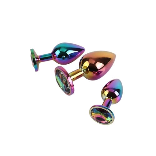 Chisa Rainbow Gem 3’lü Metal Anal Plug Seti
