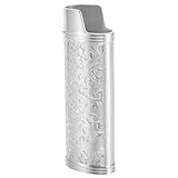 Único: presenta patrones en en 3d que mejoran el atractivo visual del encendedor, estuche protector del encendedor, estuche del encendedor