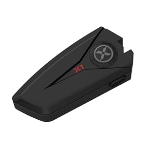 XGP X1 Auricolari per Casco Moto, Cuffie Bluetooth Moto 5.3, con Funzione Vocale, Altoparlanti da 40 mm con Impermeabilità IP67, Collega 2 Telefoni cellulari, per Pilota solista