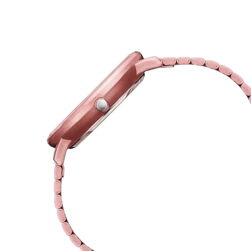 Image of Fastrack Vyb Bliss Quartz Analog Pink Dial Pink Stainless Steel Strap Watch for Girls - FV60021KM04W